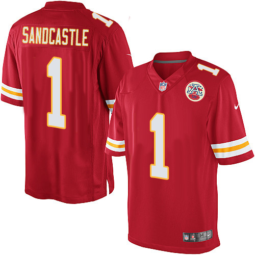 Youth Elite Leon Sandcastle Nike Jersey Red Home - #1 NFL Kansas City Chiefs